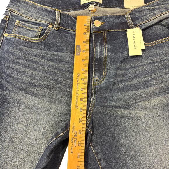 Lane Bryant Curvy Boot High Rise Women's 18 Short Blue Denim Jeans - Picture 4 of 15